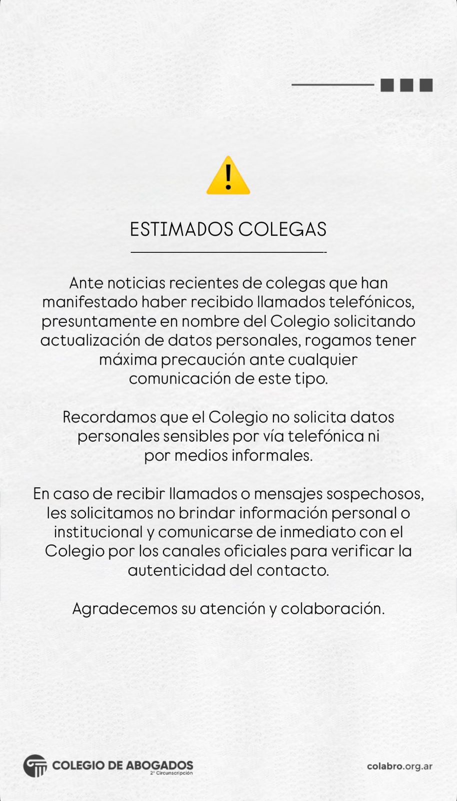 INFORMACIÓN IMPORTANTE